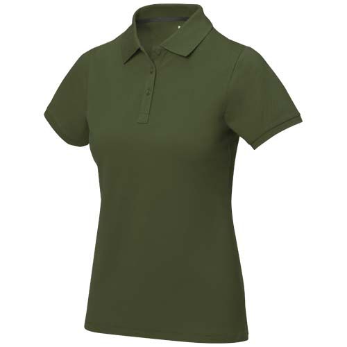 verde militar Polo de manga corta para mujer