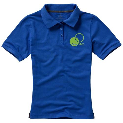 blue Polo de manga corta para mujer