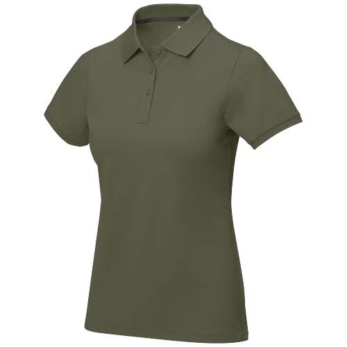 verde bosque Polo de manga corta para mujer