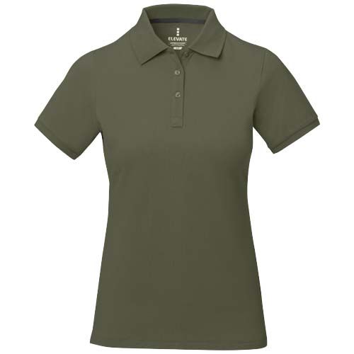 verde bosque Polo de manga corta para mujer