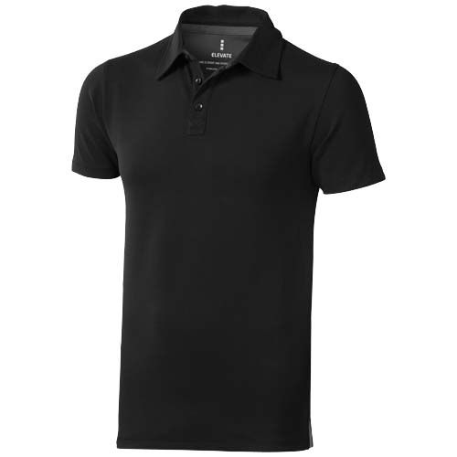 black Polo de manga corta elástico para hombre de 200 g/m² Markham
