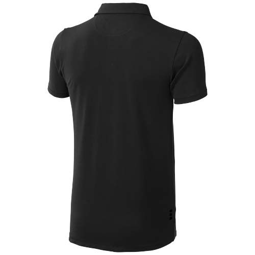 black Polo de manga corta elástico para hombre de 200 g/m² Markham