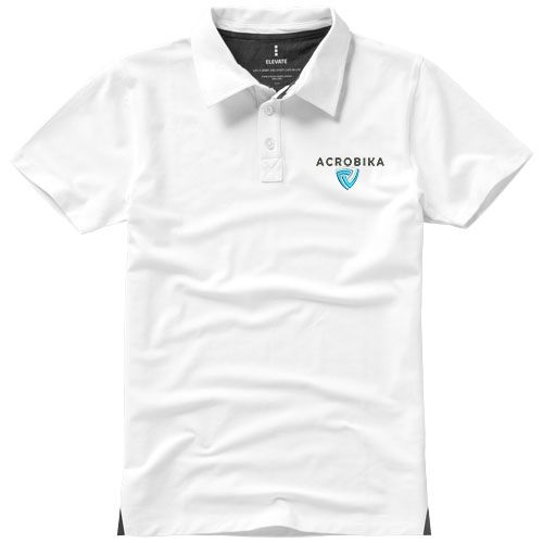 Polo de manga corta elástico para hombre 