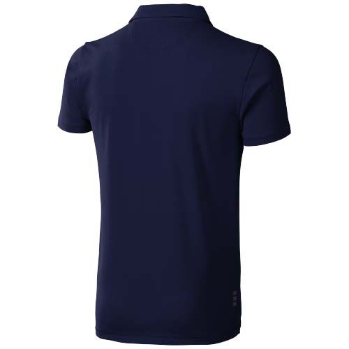 azul marino Polo de manga corta elástico para hombre