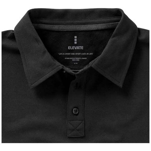 antracita Polo de manga corta elástico para hombre