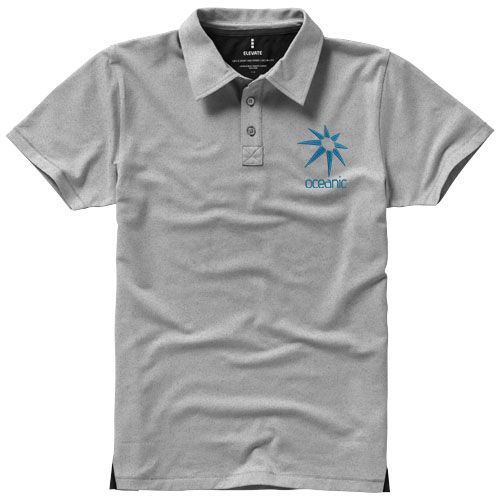 Polo de manga corta elástico para hombre 