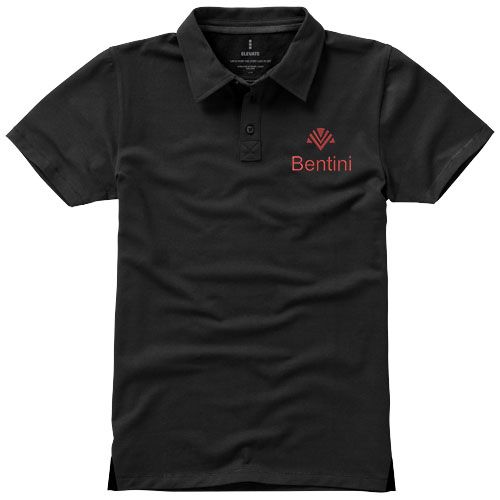 Polo de manga corta elástico para hombre 