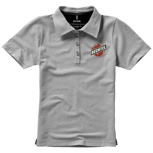 Polo de manga corta elástico para mujer 