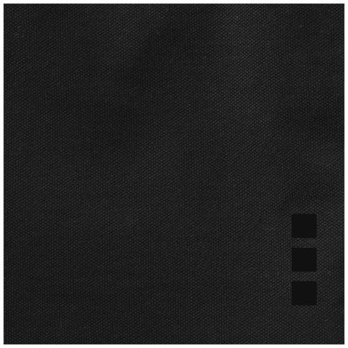 black Polo de manga corta elástico para mujer