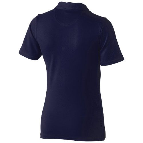 azul marino Polo de manga corta elástico para mujer