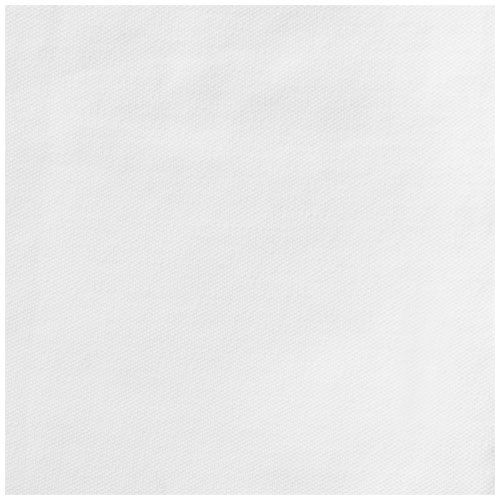 white Polo de manga corta elástico para mujer