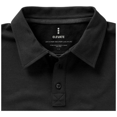 antracita Polo de manga corta elástico para mujer