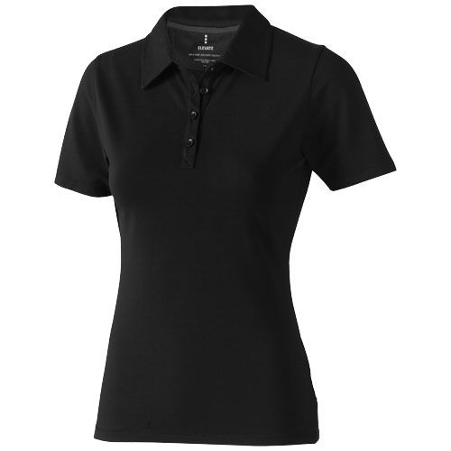 Polo de manga corta elástico para mujer 