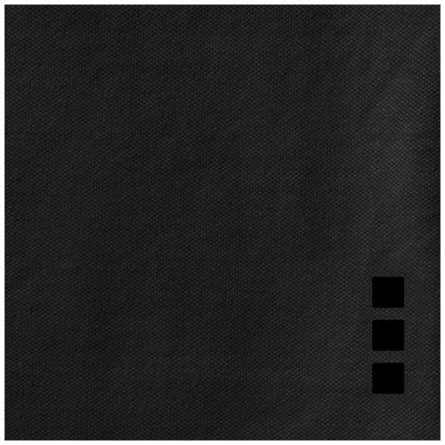 antracita Polo de manga corta elástico para mujer