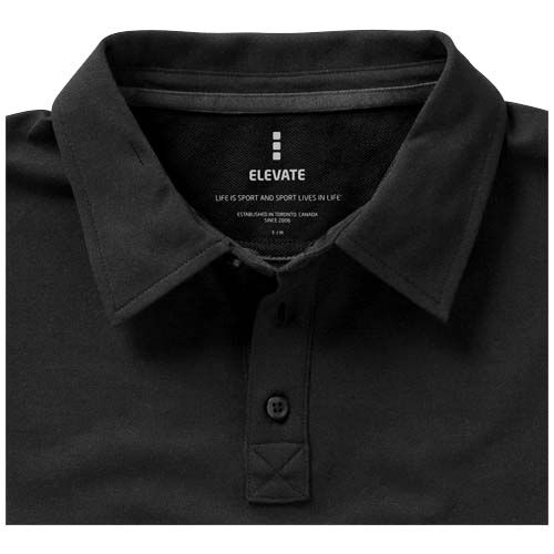 antracita Polo de manga corta elástico para mujer