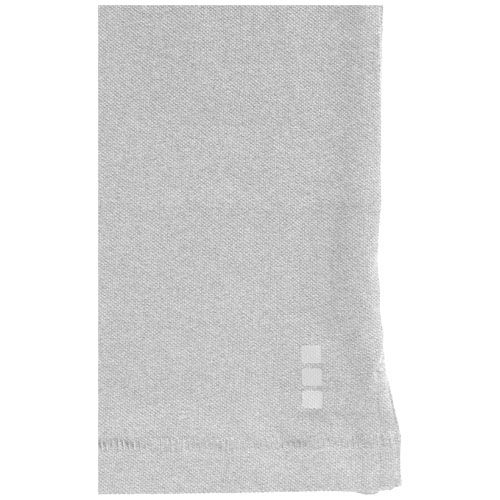 gris mezclado Polo de manga larga para hombre