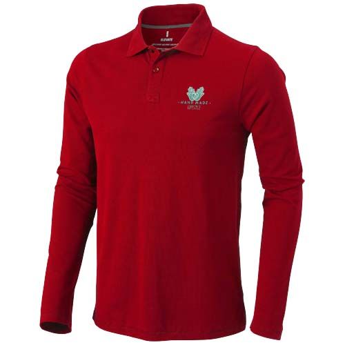 Polo de manga larga para hombre de 180 g/m² Calgary