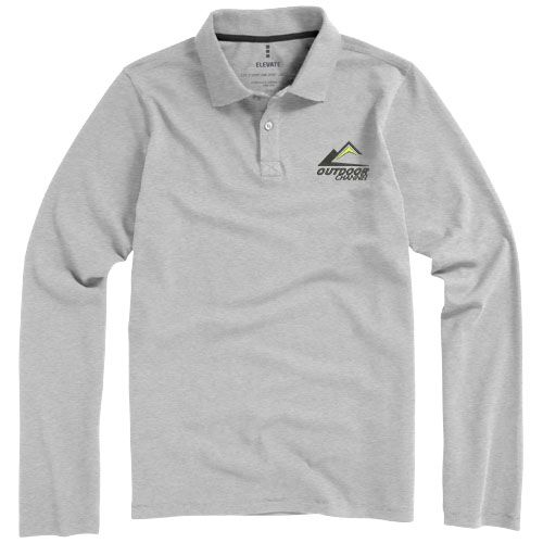 Polo de manga larga para hombre 