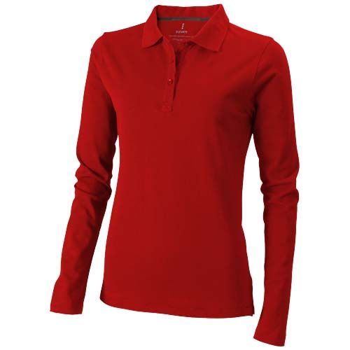 red Polo de manga larga para mujer de 180 g/m² Calgary