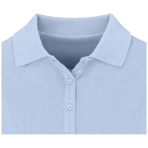azul brumoso Polo de manga larga para mujer de 180 g/m² Calgary