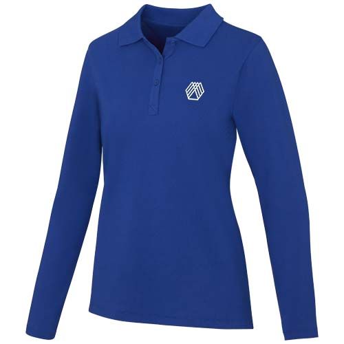 blue Polo de manga larga para mujer de 180 g/m² Calgary
