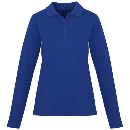 blue Polo de manga larga para mujer de 180 g/m² Calgary