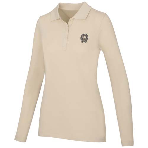 stone Polo de manga larga para mujer de 180 g/m² Calgary