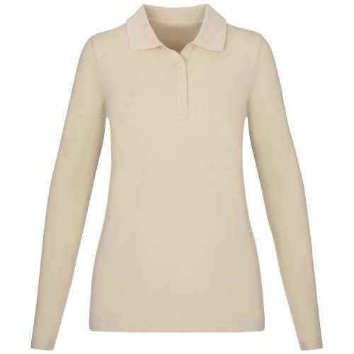 stone Polo de manga larga para mujer de 180 g/m² Calgary