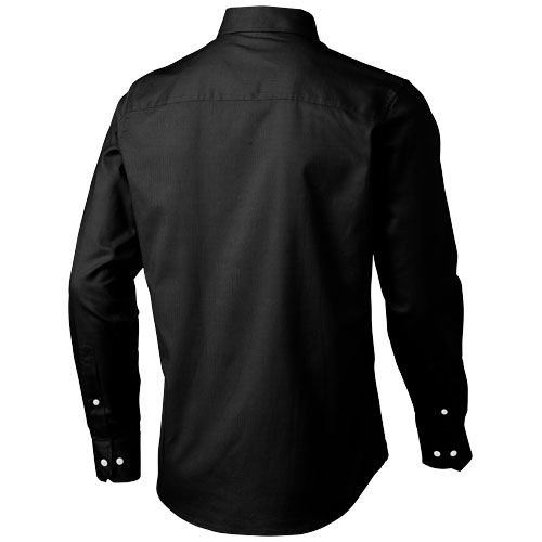 black Camisa tipo Oxford de manga larga para hombre de 142 g/m² Vaillant