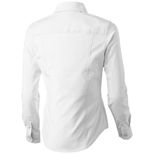 white Camisa tipo Oxford de manga larga de mujer de 142 g/m² Vaillant