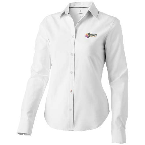white Camisa tipo Oxford de manga larga de mujer de 142 g/m² Vaillant