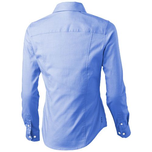 Camisa tipo Oxford de manga larga de mujer 