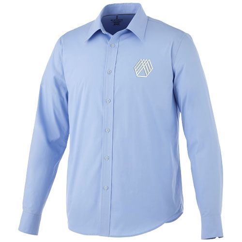 azul claro Camisa de manga larga para hombre