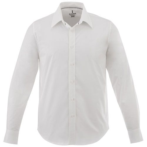 white Camisa de manga larga para hombre