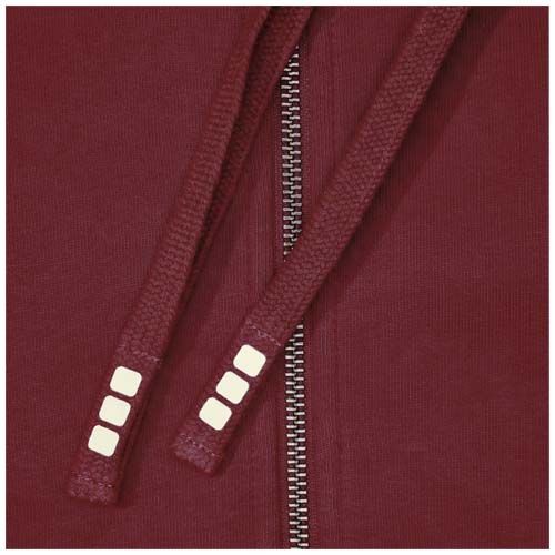 burdeos intenso Sudadera con capucha y cremallera unisex de 300 g/m² Arora