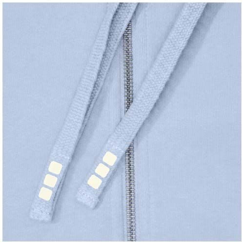 azul brumoso Sudadera con capucha y cremallera unisex de 300 g/m² Arora