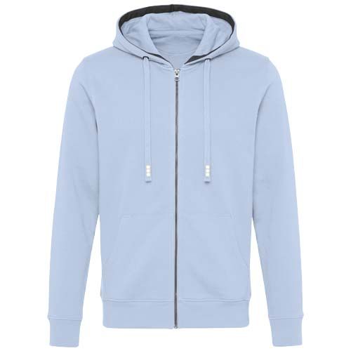 azul brumoso Sudadera con capucha y cremallera unisex de 300 g/m² Arora