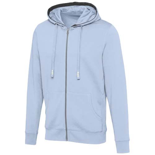 azul brumoso Sudadera con capucha y cremallera unisex de 300 g/m² Arora