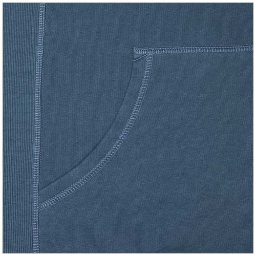 azul oscuro Sudadera con capucha y cremallera para hombre