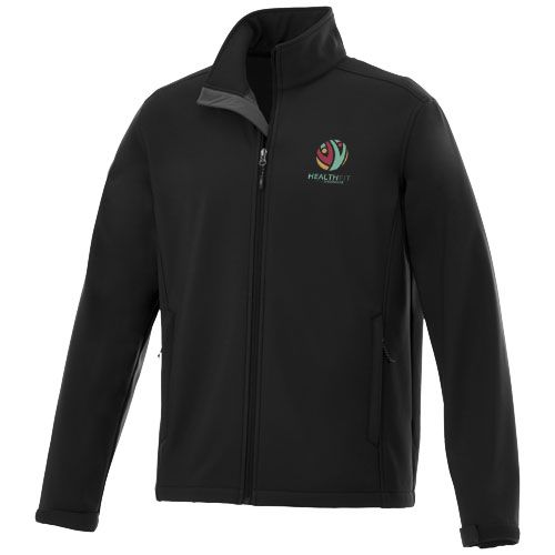 black Chaqueta softshell de hombre Maxson