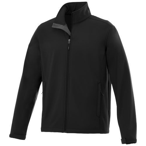 black Chaqueta softshell de hombre