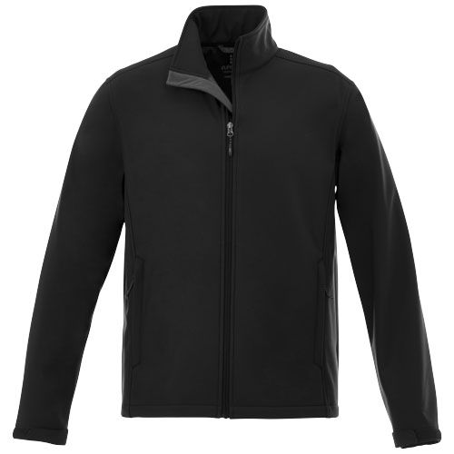 black Chaqueta softshell de hombre