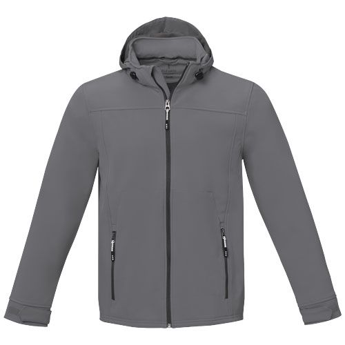 gris acero Chaqueta softshell de hombre
