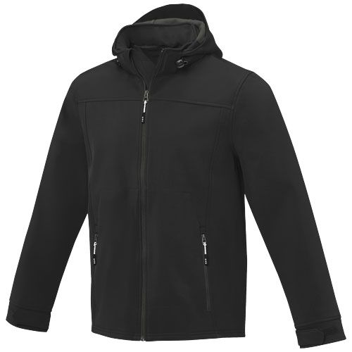 black Chaqueta softshell de hombre