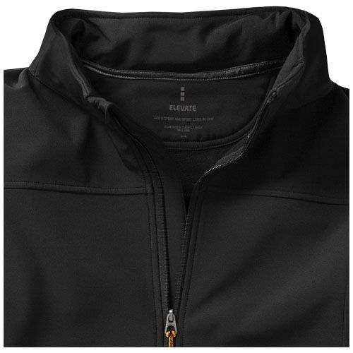 black Chaqueta softshell de hombre