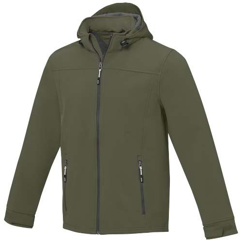 verde bosque Chaqueta softshell de hombre