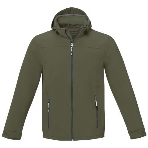 verde bosque Chaqueta softshell de hombre