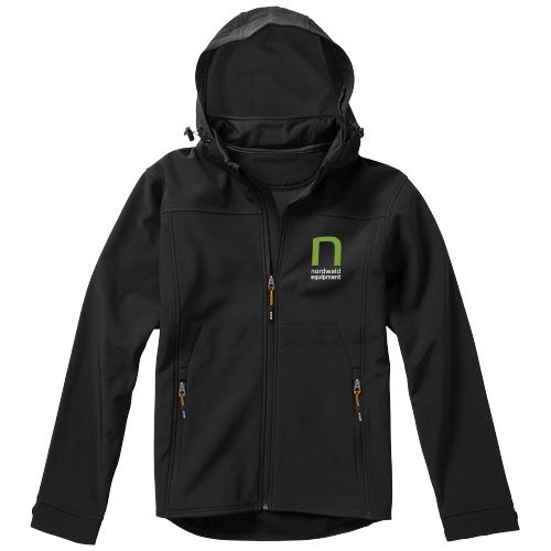 black Chaqueta softshell de hombre Langley
