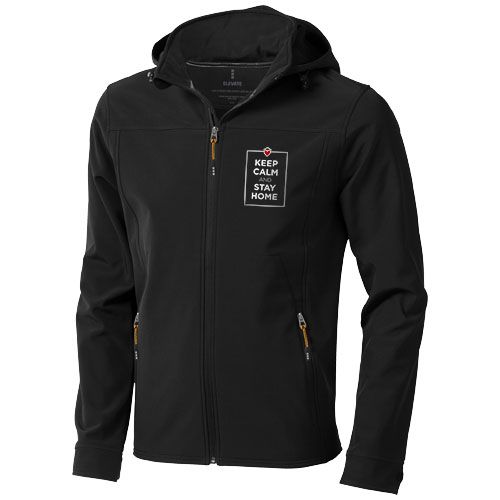black Chaqueta softshell de hombre Langley