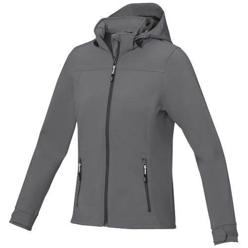 gris acero Chaqueta softshell de mujer